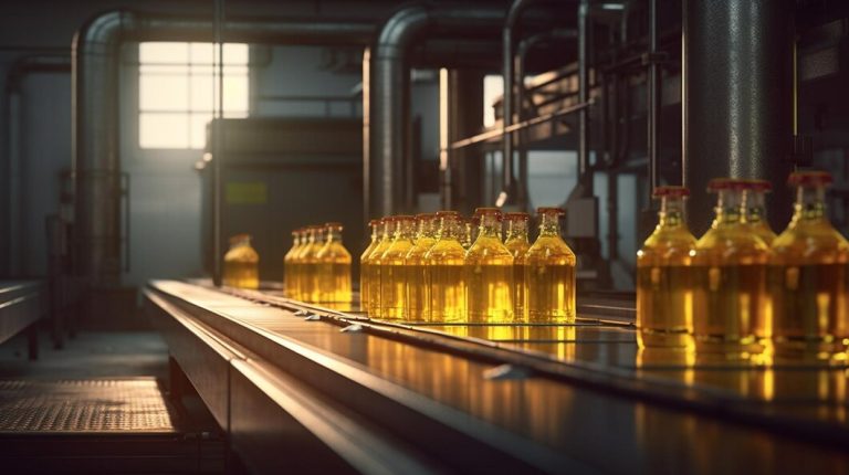 bottles-sunflower-oil-conveyor-belt-factory-generative-ai_220873-17618