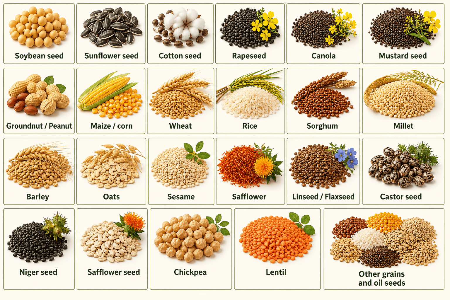grains and oil seeds