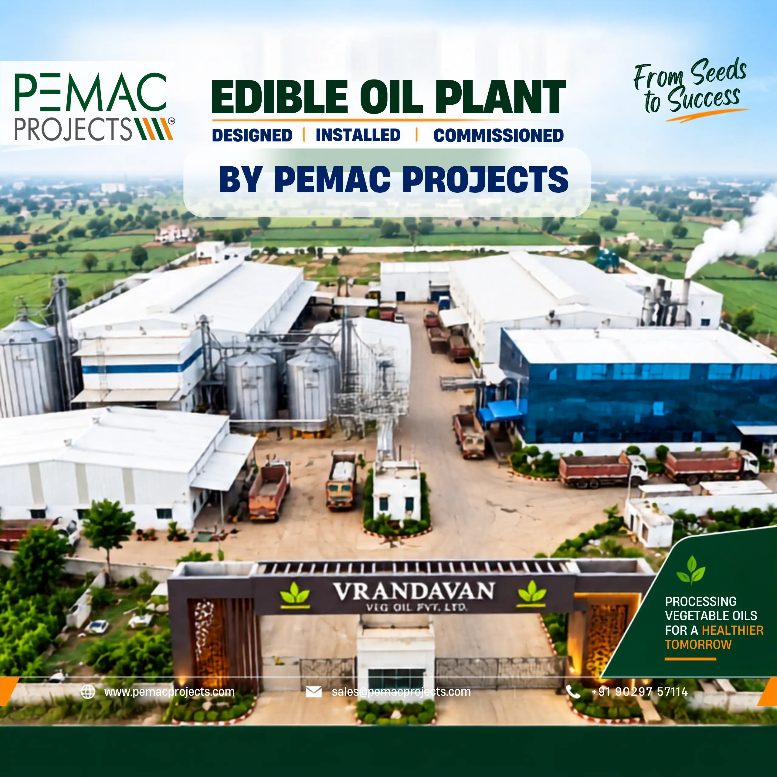 Edible Oil Plant | Pemac Projects | Soybean Seed based 300 TPD | SOLVENT EXTRACTION PLANT | SEP